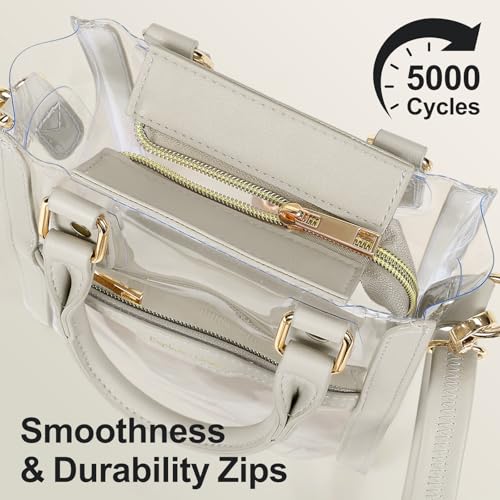 Image of PACKISM Clear Bag for Stadium Events - Clear Purses for Women Transparent Crossbody Messenger Bag for Concerts Game Day