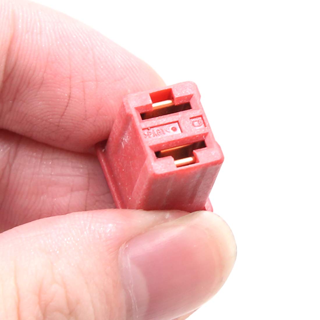 8 szt. czerwony plastikowy samochodowy typ wtykowy żeński wkład PAL mini bezpiecznik DC 32 V 50 A