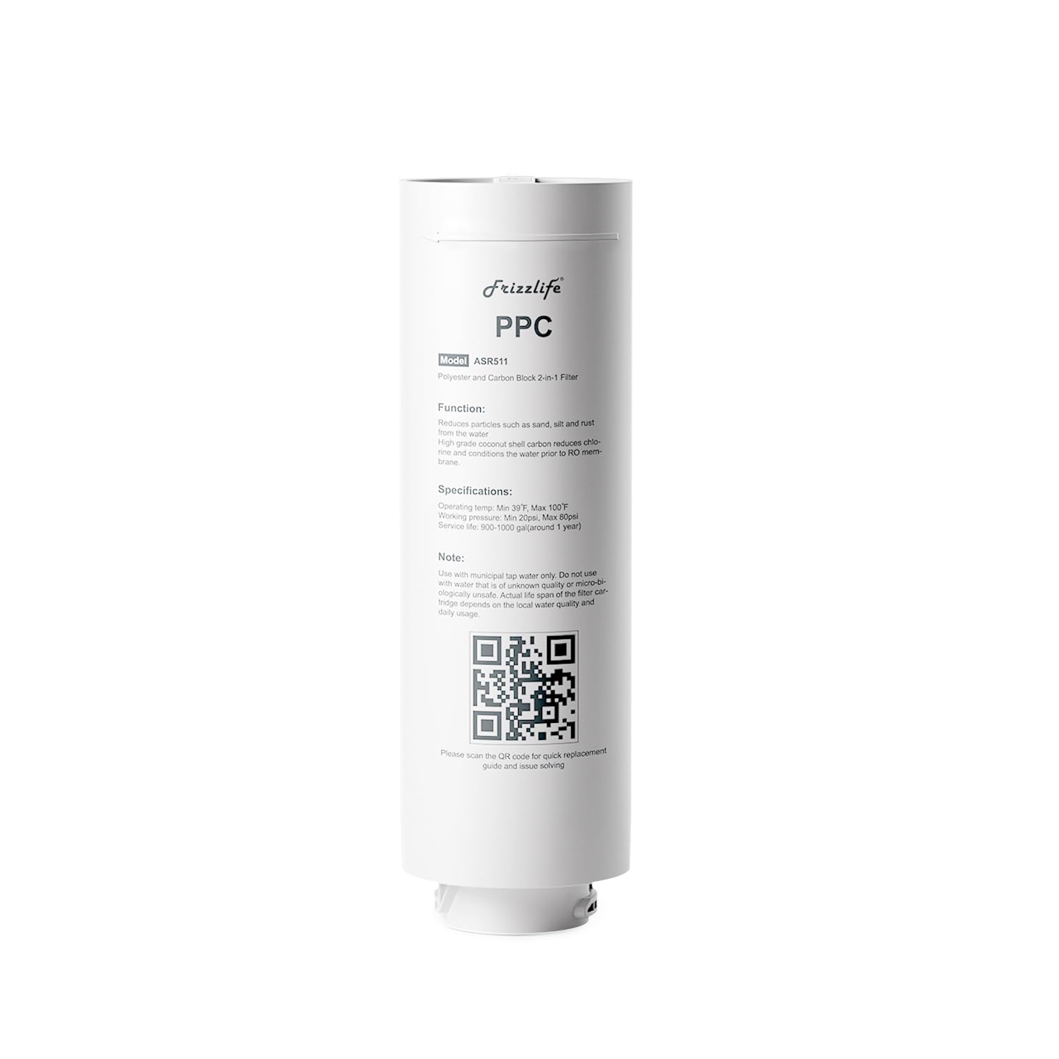 Frizzlife ASR511 Replacement Filter Cartridge