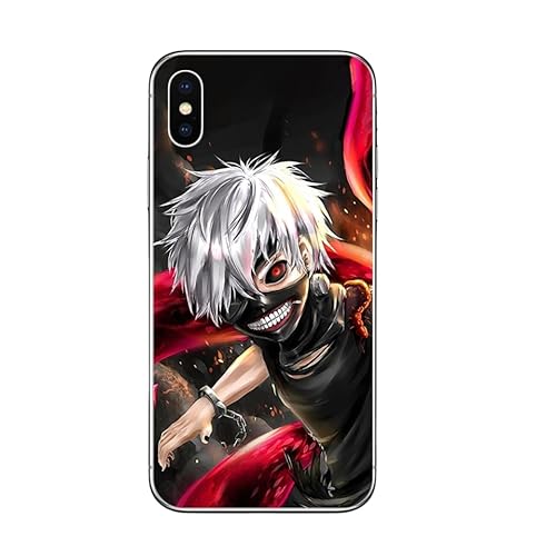 東京喰種 金木研 スマホケース iPhone17用の ケース スマホカバー 強化ガラス iPhone15ケース 携帯ケース ハードケース 軽量 耐衝撃 全面保護 iPhone多機種 贈り物 人気 鮮明なプリント
