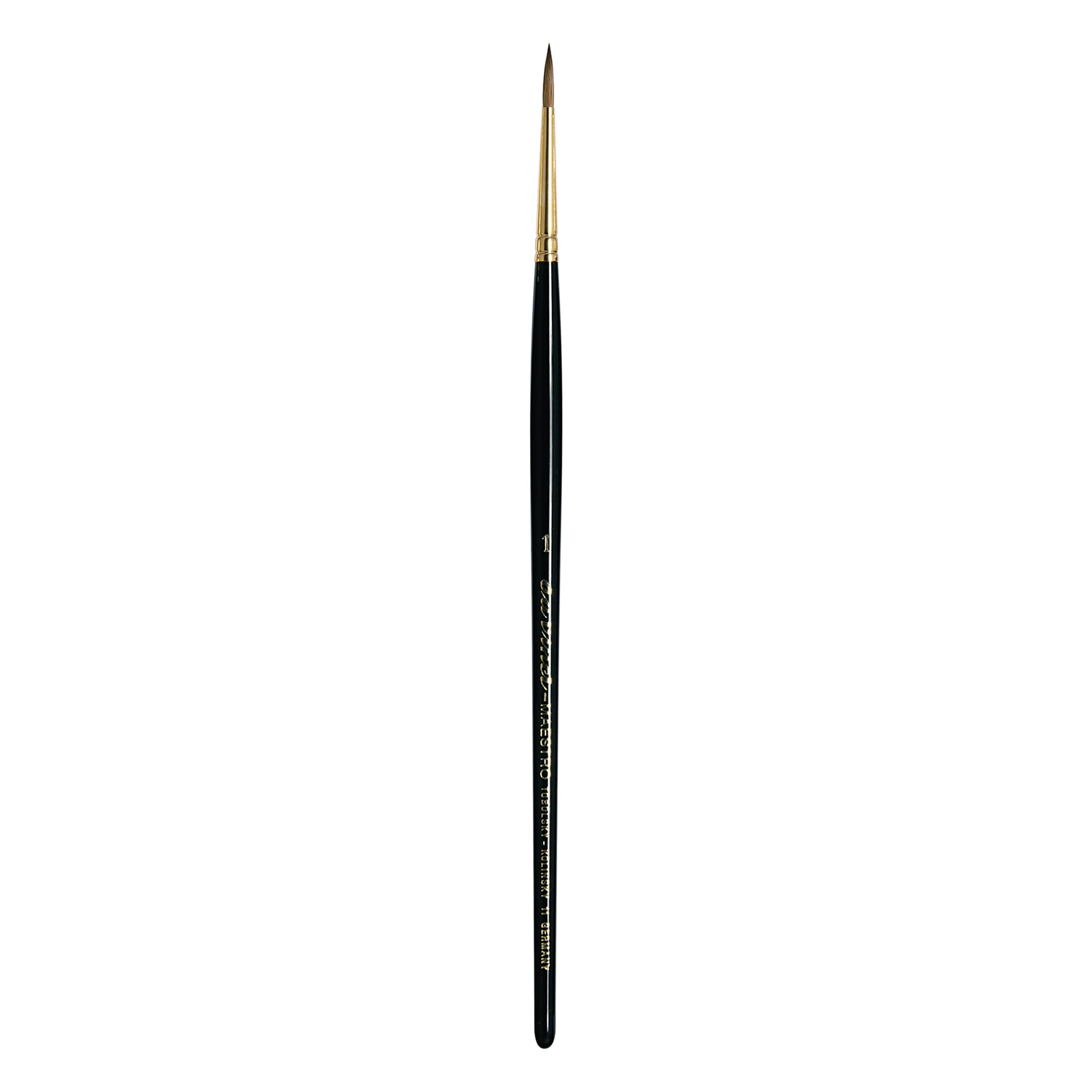 da Vinci Watercolor Series 11 Maestro Paint Brush, Fuller English Round Kolinsky Red Sable, Size 1