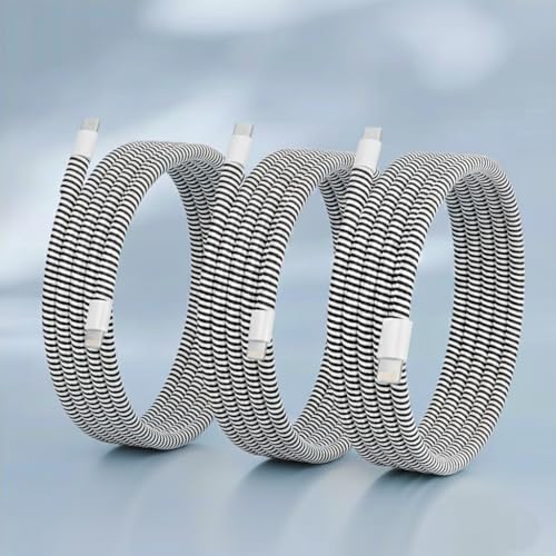 Image of skysia Spiral Cable Charger Protector Wire Protector - Data Cable Saver, Earphone Cable Cover, Cords Protective Wire Winder Sleeve Charger Cover (Black Wire Saver (Pack -2))