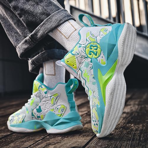 Image of Men's Basketball Shoes Fashion Printed Sneakers