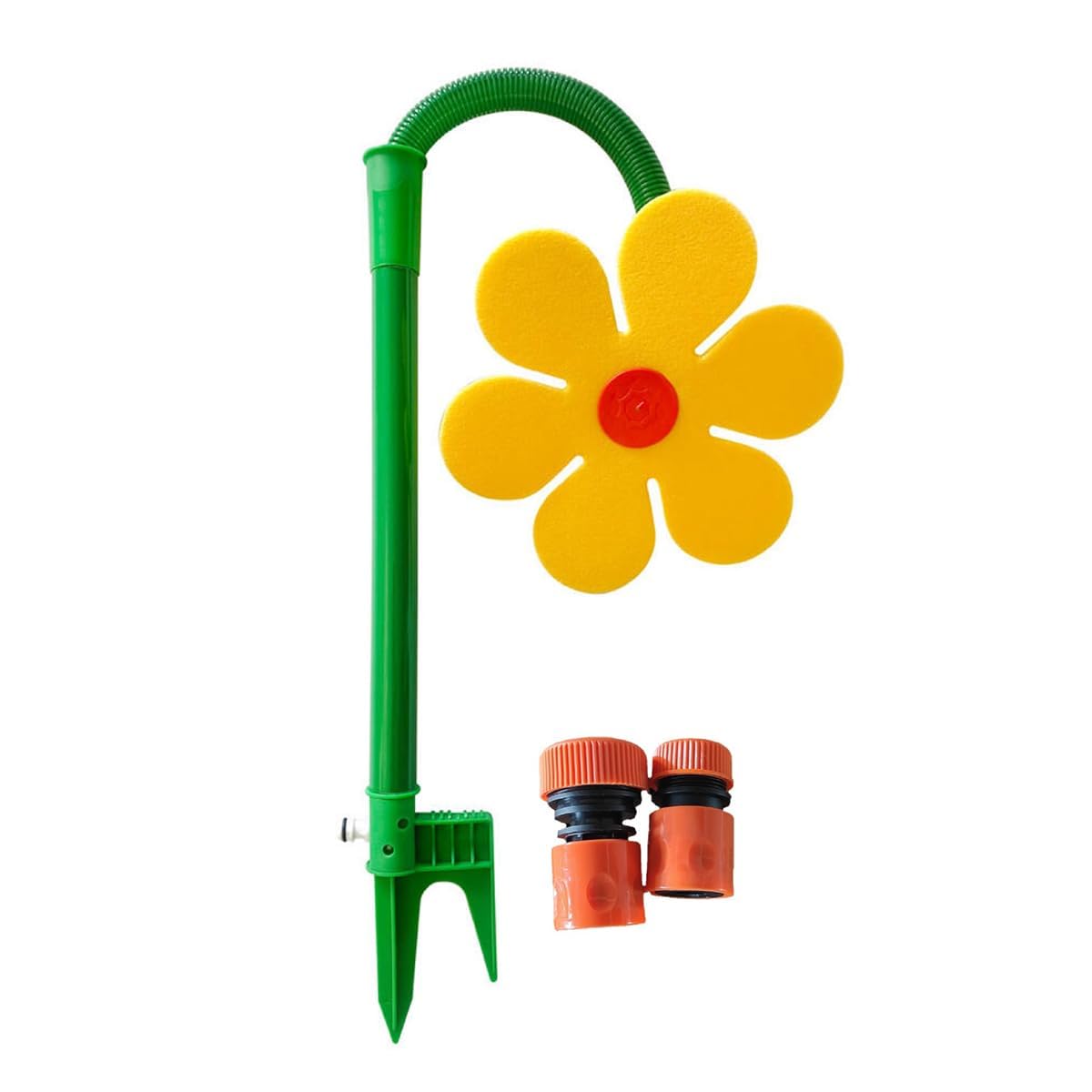 Namvo Arroseur Crazy Daisy, arroseur de marguerite dansante, arroseur drôle en forme de fleur, piquet d'arrosage de fleur dansante, pulvérisateur à rotation à 360° pour jouer/arroser