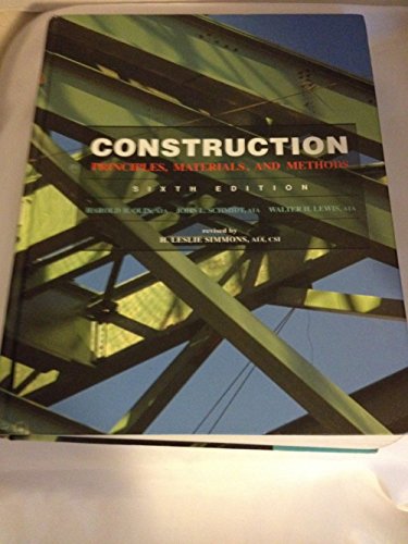 Construction: Principles, Materials, and Method... 0442006055 Book Cover