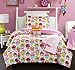Chic Home Tasty Muffin 4 Piece Comforter Set Sweet Dreams Theme Pattern Print Youth Design Bedding-Throw Blanket Decorative Pillow Sham Included, Twin
