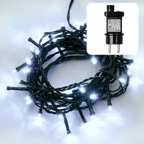 hellum LED Lichterkette Außen oder Innen, mit Timer, Lichterkette...