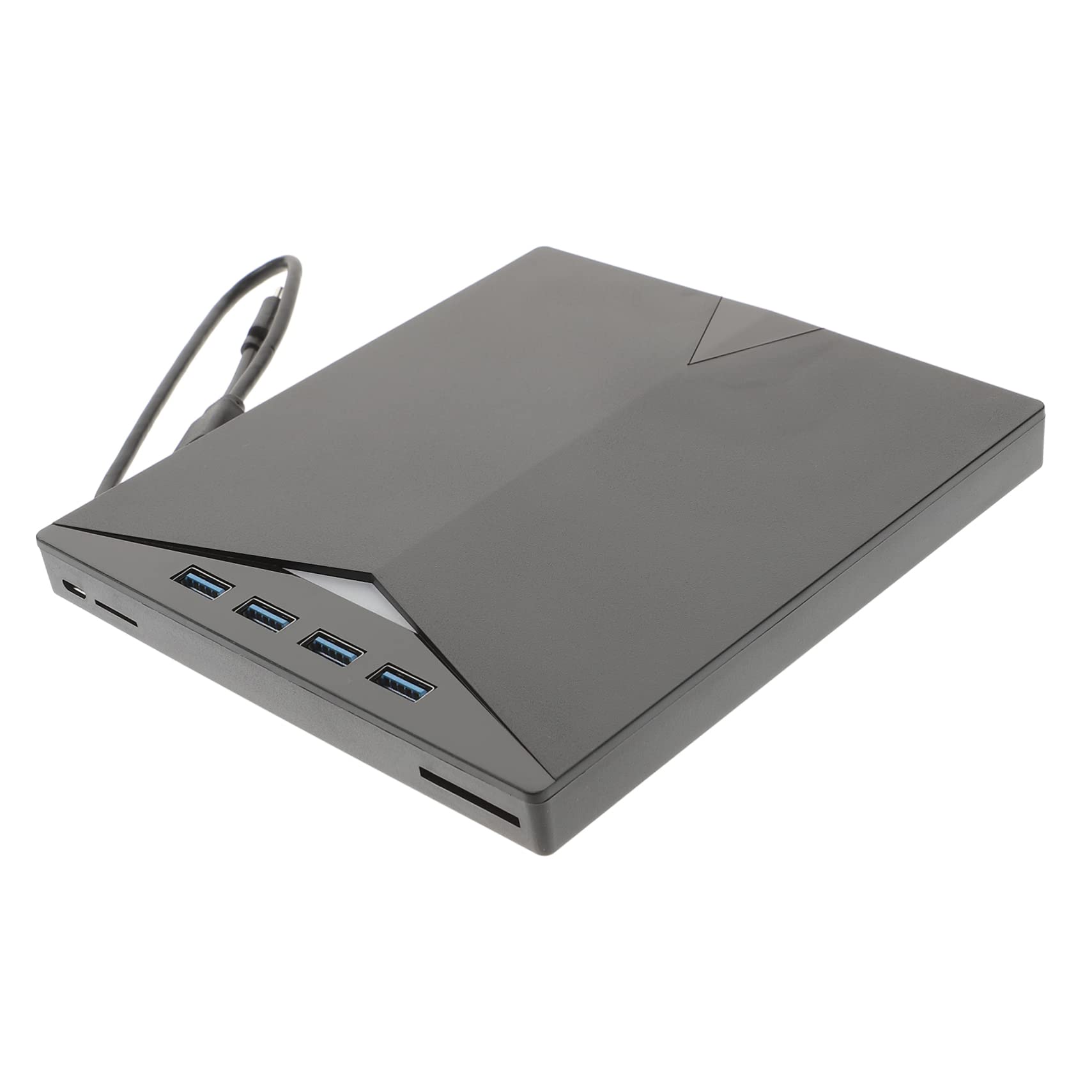 USB External DVD ROM Drive Portable DVD Rewriter Burner for Laptop Desktop Ultra Thin Silent with Memory Card and Slot Compatible with Windows-image-35