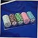 WHAMVOX Acrylic Poker Chips Storage Creative Chips Container Box Compact Design