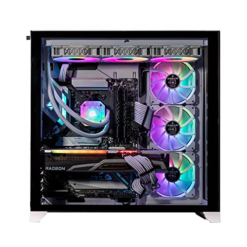 Image of Velztorm Lux Gaming Desktop PC (AMD Ryzen 9 5950X, AMD Radeon RX 9060 XT, 32GB DDR4, 2TB PCIe SSD, 360mm AIO, 1000W PSU, RJ-45, 1 Display Port, HDMI, Win 11 Home)