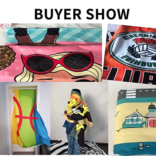 Telo Mare Personalizzato con Foto Testo, Telo da