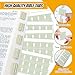 Bible Tabs, 75 Tabs, Laminated Bible Index Tabs for Women and Men, Bible Book Tabs for Easy Navigation, Large Print Easy to Read (Gold Foil Green)