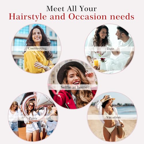Hahahope 3/8 Inch Curling Iron,9mm Tiny Curling Wand,Ceramic Small Barrel Curling Iron with Adjustable Temperature,Fast Heating,for Short & Long Hair
