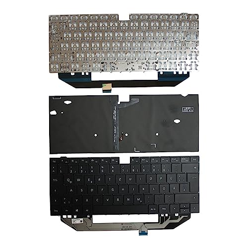 Clavier de rechange allemande Power4Laptops pour PC Huawei Matebook X Pro MACH-W29 noir