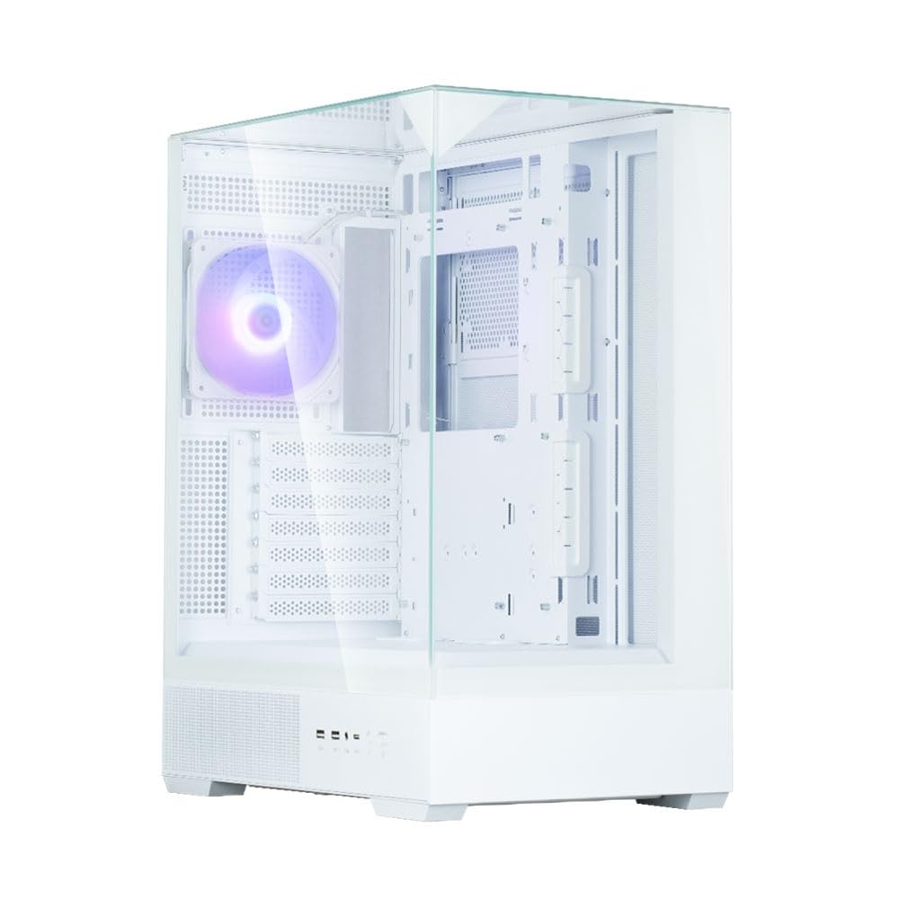 Amazon | ZALMAN P40 Prism White ピラーレスデザイン ATX ミドル