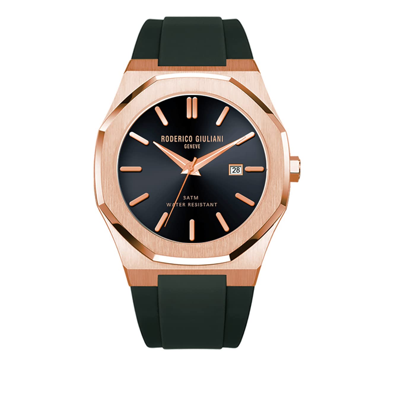 RODERICO GIULIANI Analog Black DIAL Rose Gold CASE Silicone Strap Mens Watch MSLA-7103 (B09VQMQZQ2) Amazon Price History, Amazon Price Tracker