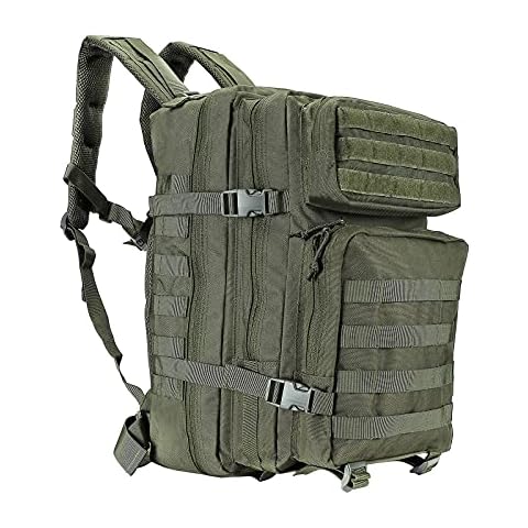 Oreunik Military Rucksack 45L Waterproof Tactical Backpack Molle Backpacks Large Assault pack for Outdoor Trekking,Camping,Hiking,etc. (Green) Cover