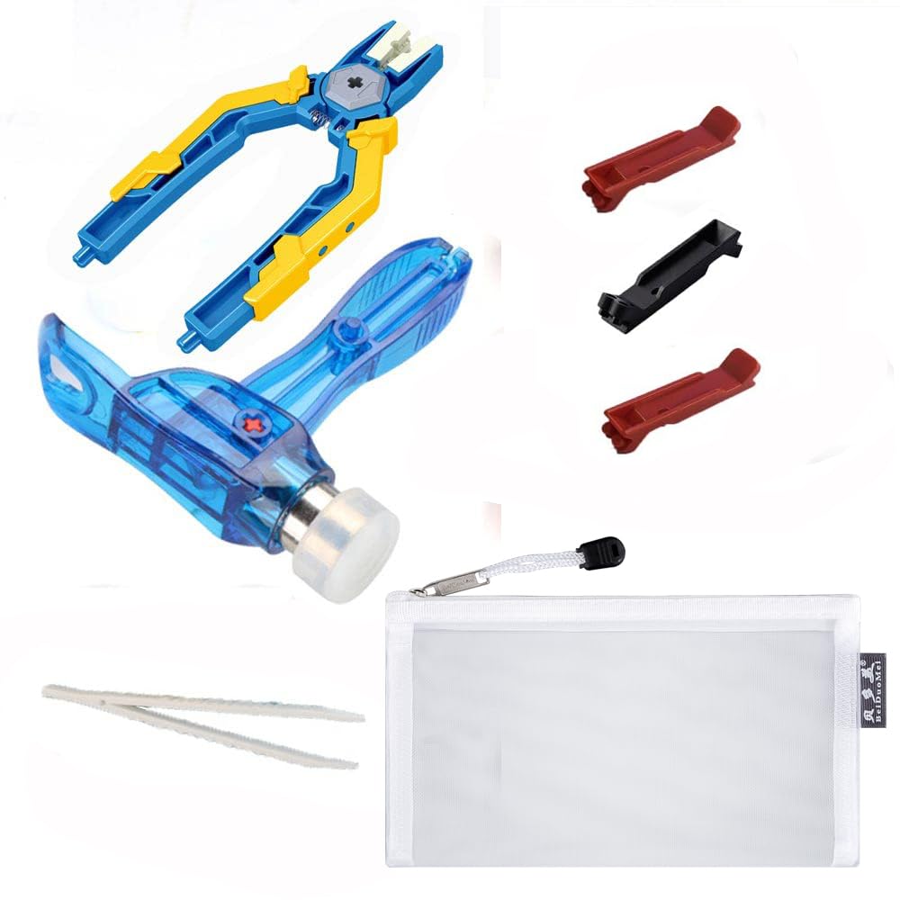 Building Blocks Separator Tool Kit Brick Tools Technic Blocks Tool Set Including 1 Multi-Functional Hammer,1 Pliers,1 Tweezers 3 Brick Separator