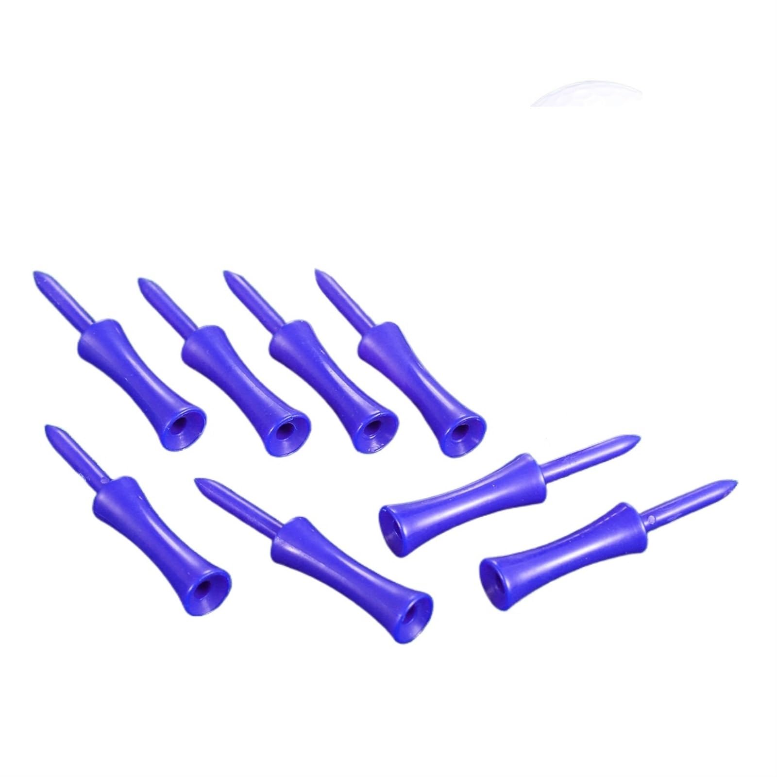 Golf Tee 100 Stück 68 mm Golf-Tees, unzerbrechliche Kunststoff-Cast-Tees, Höhenkontrolle, Sport-Golfschläger-Zubehör for das Training FüR Einen Idealen Abschlag