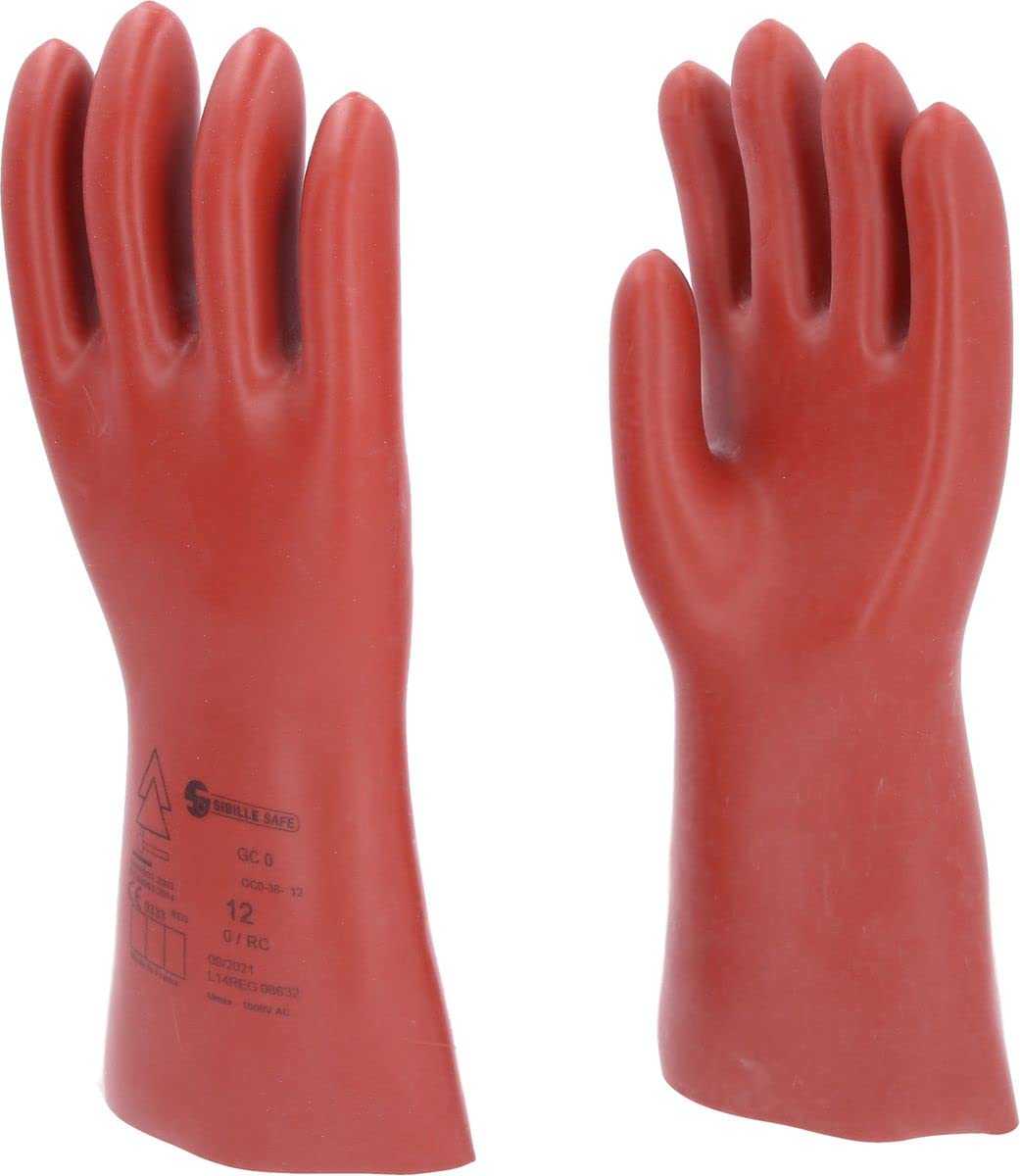 KS Tools 117.0071 Elektriker-Schutzhandschuh mit mechanischem Schutz | Größe 12 | Klasse 0 [1000 V] | rot
