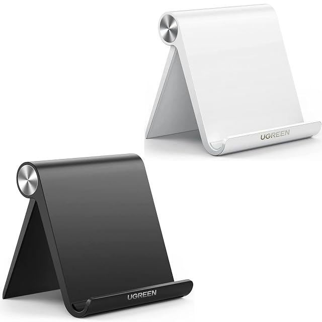 UGREEN Tablet Stand Holder Black Bundle with Tablet Holder White