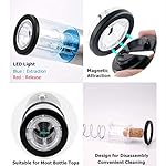 Fanuse-Elektrischer-Wein-Ffner-Wieder-Aufladbarer-Kabelloser-Automatischer-Korkenzieher-Aus-Edelstahl-mit-Folien-Schneider-USB-Lade-Kabel-LED-Kontroll-Leuchte-fuer-Den-Heim-Gebrauch