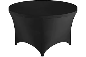 FestiCorp 60 Inch Round Spandex Table Covers - The Perfect Tablecloth for Special Occasions!