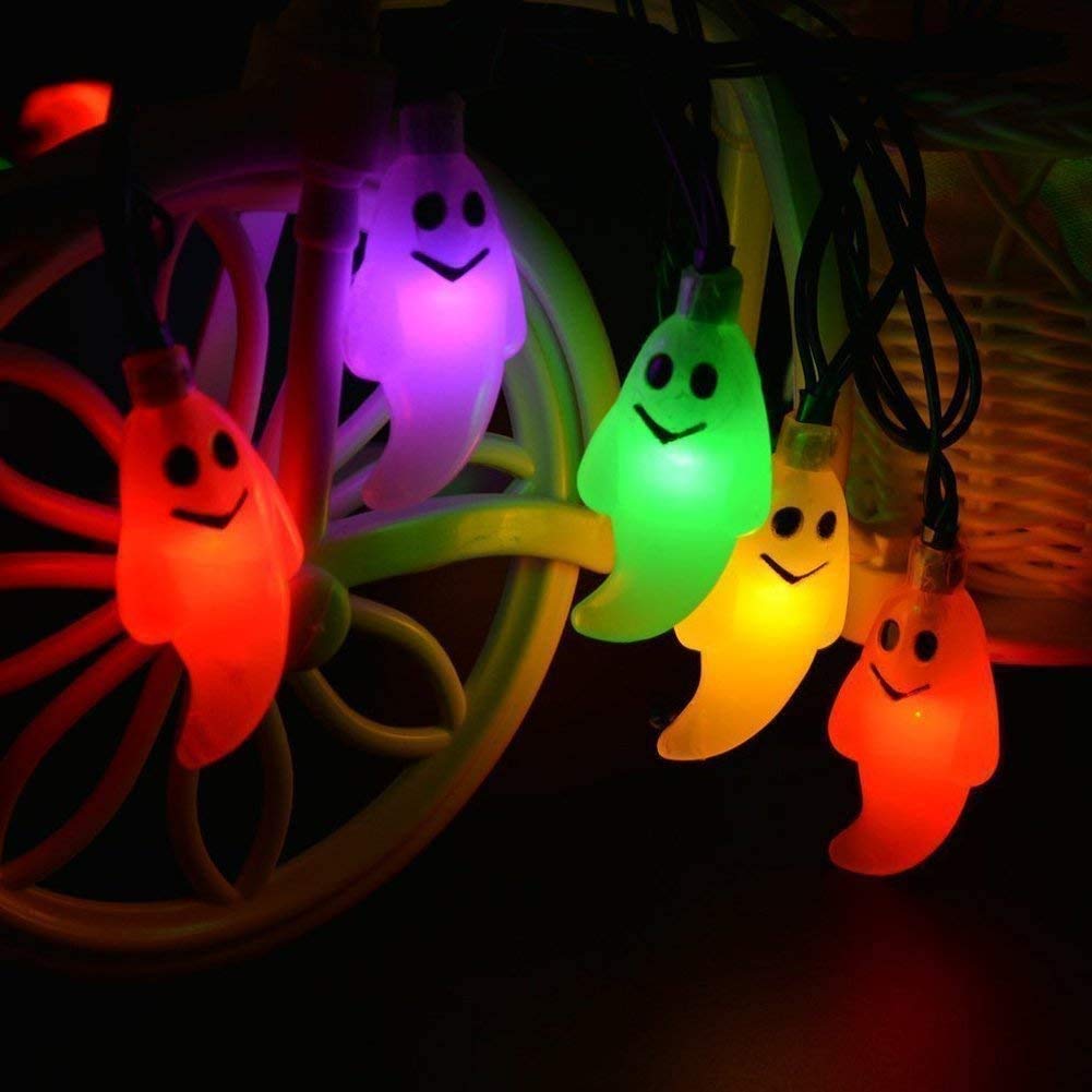 Guirnalda de luces solares fantasmas para exteriores, 32 m, 300 LED, guirnalda de luces solares de fantasma, impermeable, 8 modos para jardín y patio (multicolor)