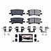 Power Stop Z23-996 Rear Z23 Evolution Sport Carbon Fiber Infused Ceramic Brake Pads with Hardware For Lexus RX330, Lexus RX350, Lexus RX400h, Toyota Highlander [Model Specific]