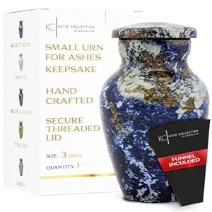 KC Katie Collection Blue Agatha Mini-Urne