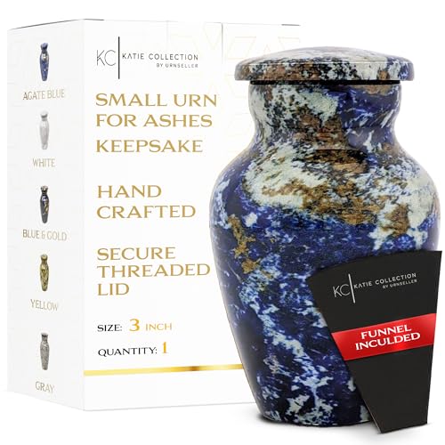 KC Katie Collection Blue Agatha Mini-Urne