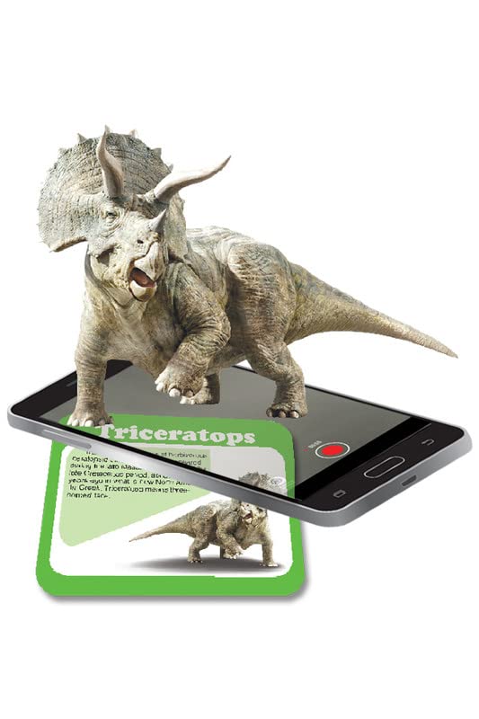 Dinosaur Toys for Kids -Augmented Reality Toys Interactive Flash Cards Dinosaur for Kids Pack of 5 Card