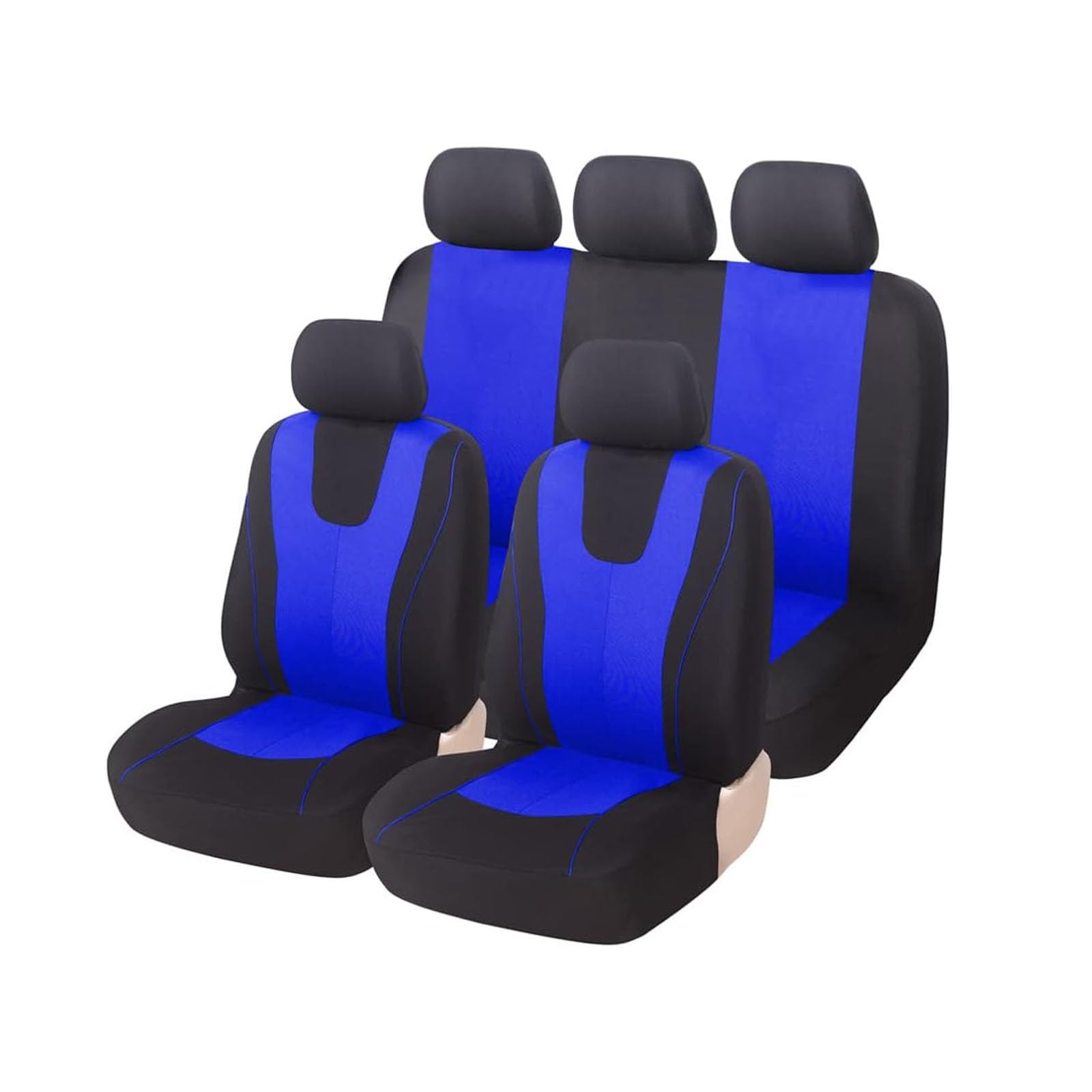 9 szt. Pokrowce na siedzenia samochodowe do Dacia Sandero Stepway 3. GEN 2.Gen 2012-2025, pełny zestaw ochraniaczy na siedzenia samochodowe, wodoodporne akcesoria do wnętrza samochodu,