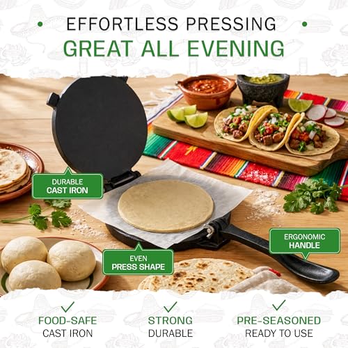 Image of Tortillada - Tortilla Press incl. E-Book with 50 Recipes (6 Inch)
