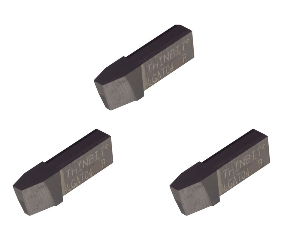 THINBIT 3 Pack LGAT04HSRE 'L' Series, TiAlN Coated high Speed Steel