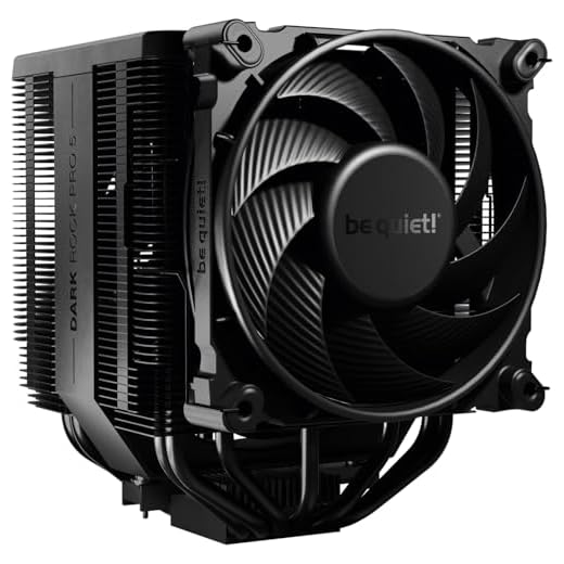 be quiet! Dark Rock Pro 5 Luftkühler, immens hohe Kühlleistung, 7 Hochleistungs-Heatpipes, 2x Silent Wings PWM Lüfter, nahezu unhörbarer Betrieb, Speed Switch, BK036