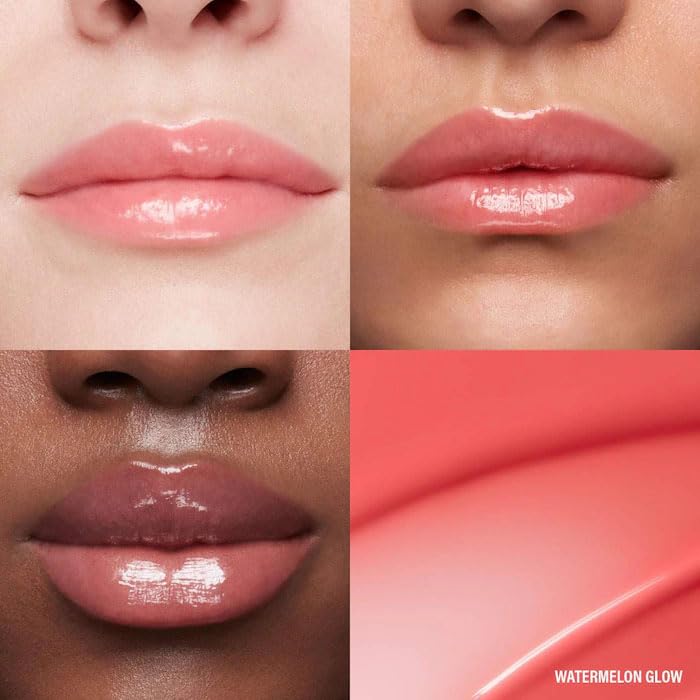 MoistureGlow Plumping Lip Serum - Hydrating Lip Care - Glossy Shine, Soft Plumping Effect, Lightweight Non-Sticky Formula for Smooth and Fuller-Looking Lips - Color: Pink Glow - (Sheer Pale Pink)