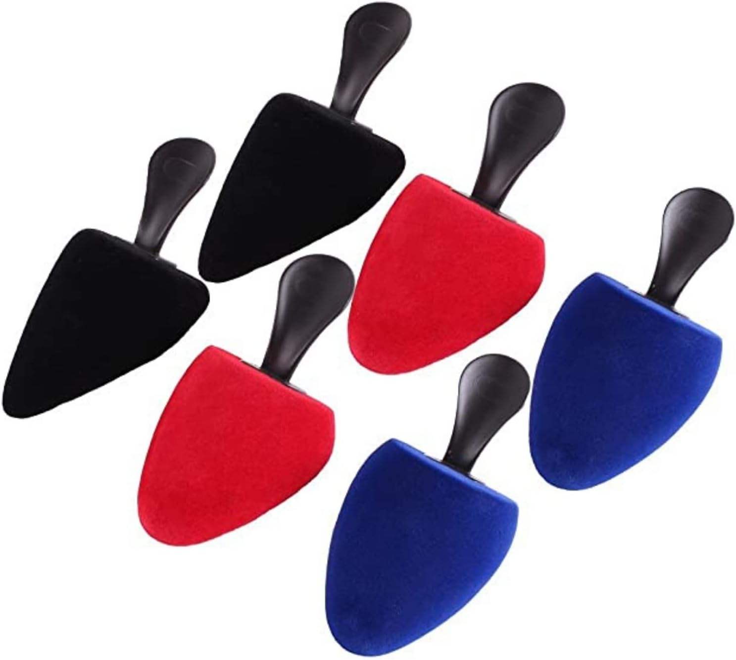 Delfa Set of 3 pairs Samty foam toe puffs in 3 different shapes for court shoes, pointed heels and mocassins, foam shoe tree