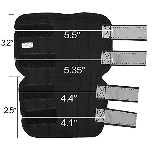 IN HAND Dog Rear Leg Hock Brace, Pair of Canine Dog Leg Joint Wraps Compression Brace Protects Wounds, Heals and Prevents Injuries and Sprains Helps with Loss of Stability Caused by Arthritis