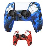 Benazcap PS5 Accessories for PS5 DualSense Silicone Skin with Anti-Slip Silicone Dustproof Protectiv