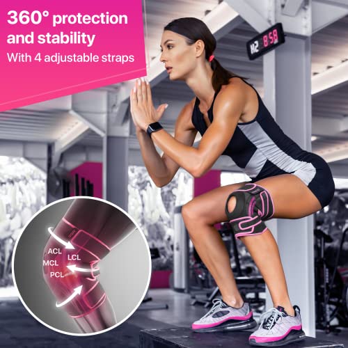 Dr. Brace Elite Knee Brace With Side Stabilizers & Patella Gel Pads For Maximum Knee Pain Support And Fast Recovery For Men And Women-Please Check How To Size Video (Orion's, Small) #TOP5