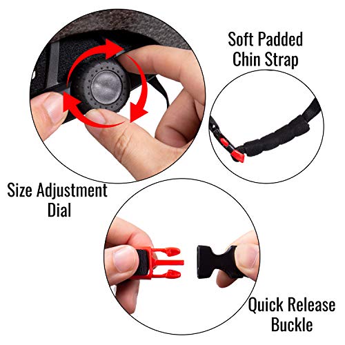 Turboske Skateboard Helmet, Cpsc-Compliant Bike Helmet Bmx Helmet Multi-Sport Helmet For Youth Men And Women (S/M, Matte Gray) #TOP4