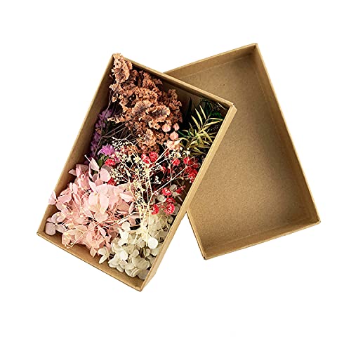 押し花で作られた手芸用の小さなドライフラワーは、手紙にも合います。

1つずつが手作りで、より自然な風合いです。
こちらは、カスミ草やアジサイなど上品で控えめなお花や葉っぱが同系色でまとめてあります。


封筒に取り付けるときは、麻ひもで巻いたり、シールや和紙のテープで留めたりするのがかんたんです。
送るときにはドライフラワーが取れないように、別の封筒に入れてから送るのが安心ですね。