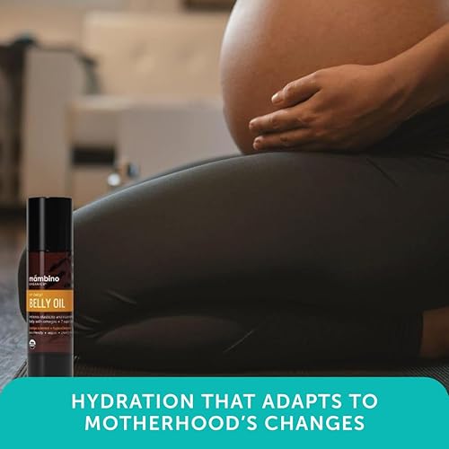 Miniatura 6 de Mambino Organics Oh Baby! Aceite de vientre para mujeres embarazadas, aceite orgánico para estrías para embarazo, elasticidad de la piel posparto,