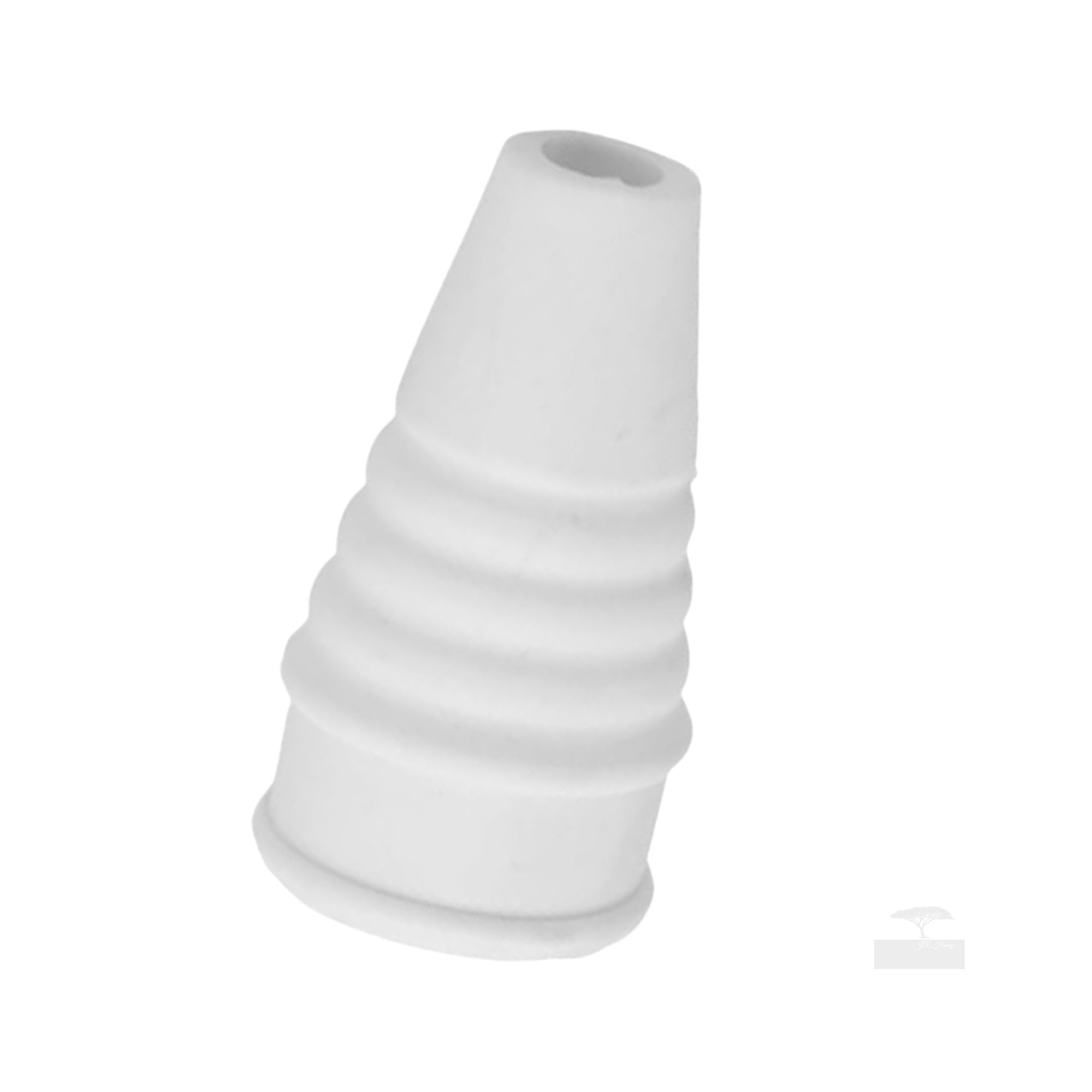 Medium White Rubber Anti-Splash Tap Swirl Nozzle for 1/2-inch Tap (Pack of 1)