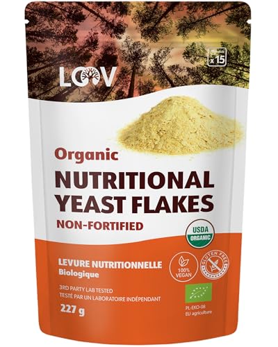 LOOV Organic Non-Fortified Nutritional Yeast Flakes - Vegan