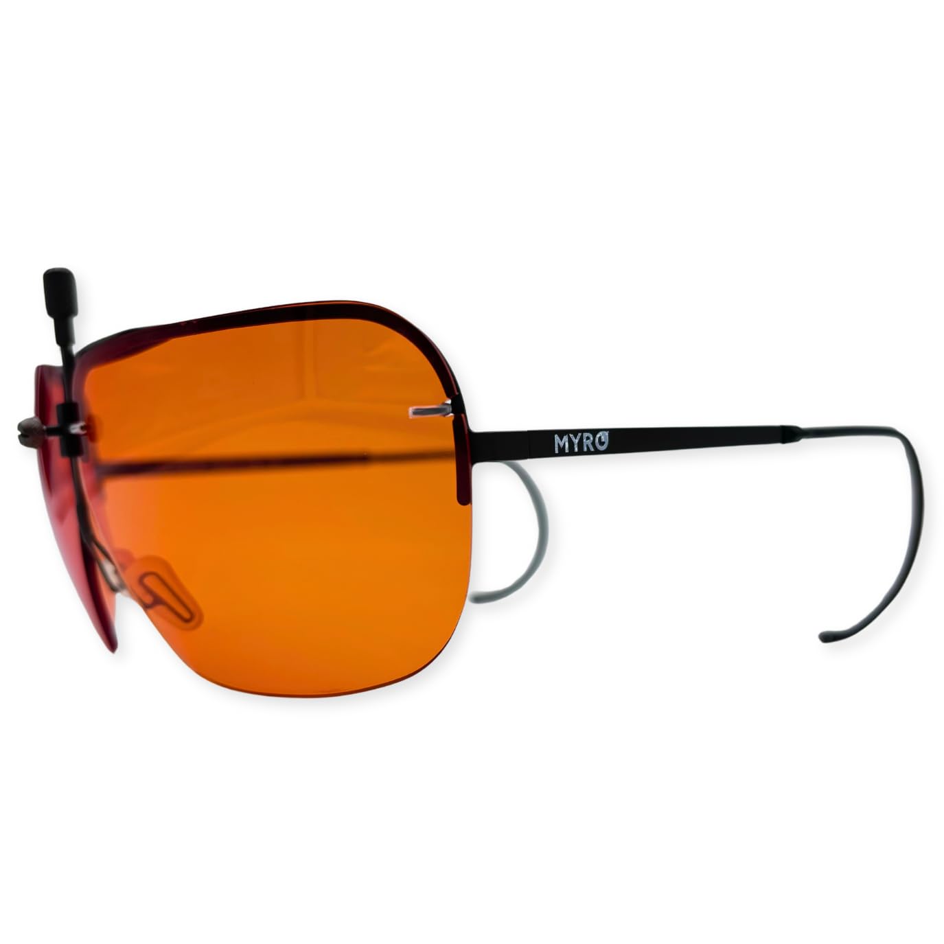 Occhiali da Tiro e Poligono Sportivo mod. Roma con Lenti Colorate ARANCIONI Intercambiabili Alta Prestazione Made In Italy