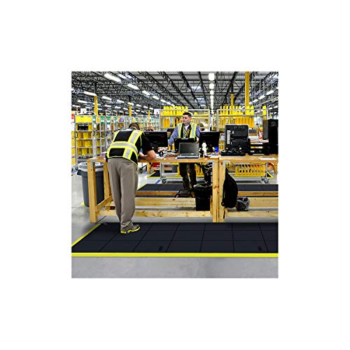 Notrax Cushion Ease Solid Esd - Tappeto, 91 X 91 Cm, Colore: Nero - 2