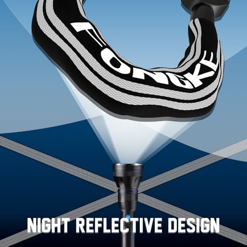 Candado Patinete Electrico, Candado Bicicleta Antirrobo, Cadena Moto de 8MM de Espesor, Alta Seguridad Candado de Cadena, Accesorios para Patinete Electrico y Bicicletas Eléctricas - imagen 7