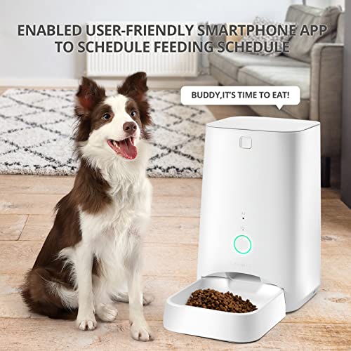 Automatic Cat Feeder, 6L Wifi Auto Pet Dry Dog Food Dispenser, 360
